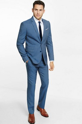 Vest cưới cao cấp màu xanh dương nhạt VA 34